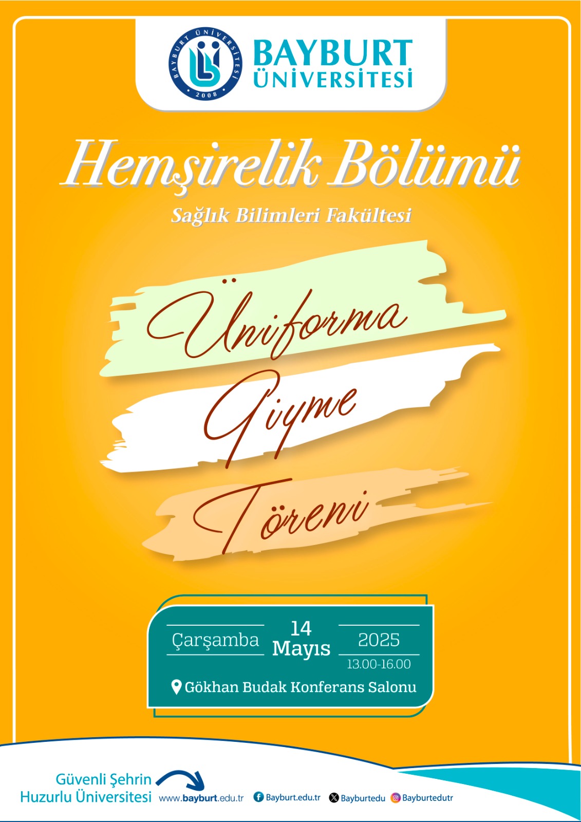 HEMŞİRELİK BÖLÜMÜ ÖNLÜK GİYME TÖRENİ