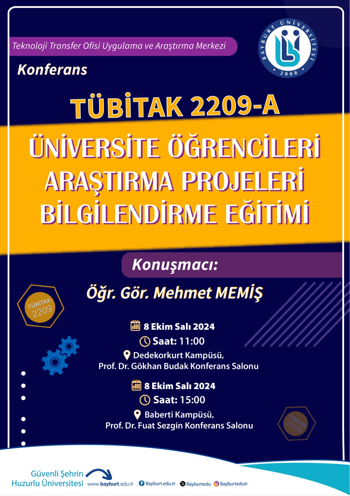 TÜBİTAK 2209-A Üniversite Öğrencileri Araştırma Projeleri Bilgilendirme Eğitimi