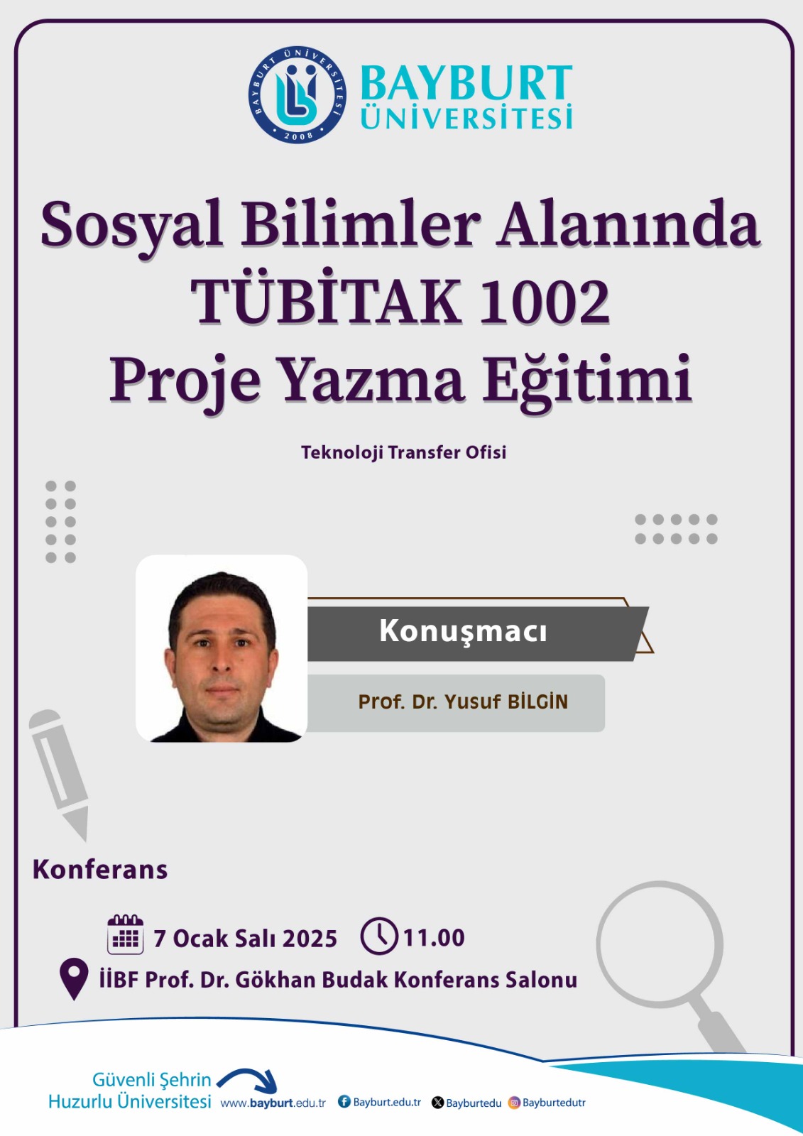 Sosyal Bilimler Alanında TÜBİTAK 1002 Proje Yazma Eğitimi