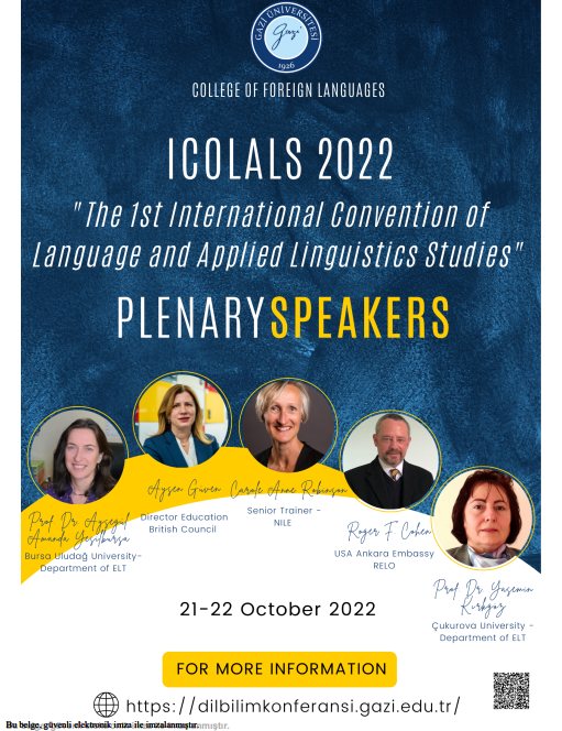 1. Uluslararası Dil ve Uygulamalı Dilbilim Çalışmaları Konferansı