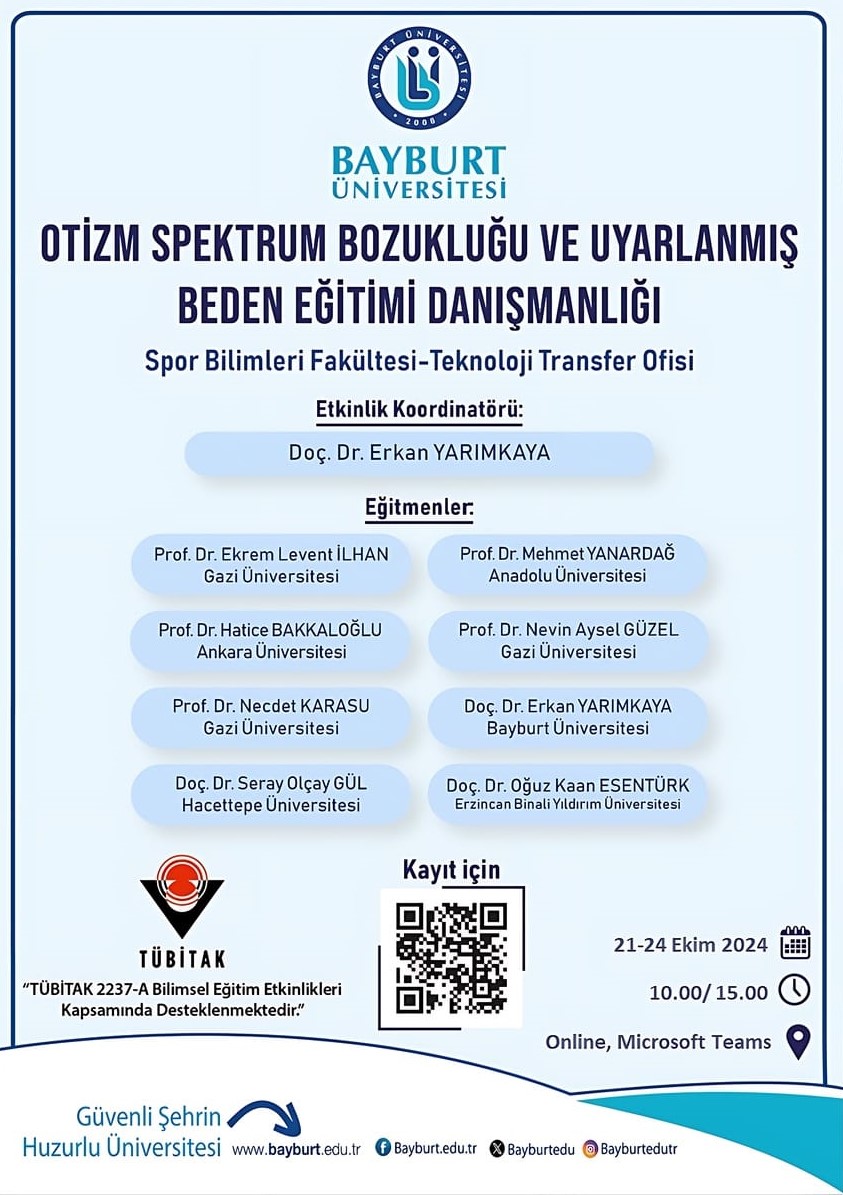 Otizm Spektrum Bozukluğu ve Uyarlanmış Beden Eğitimi Danışmanlığı Eğitimi