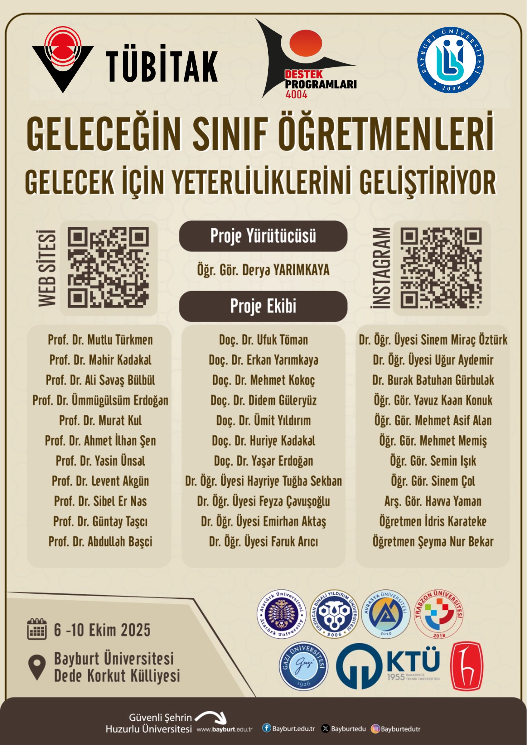 TÜBİTAK 4004 "Geleceğin Sınıf Öğretmenleri, Gelecek için Yeterliliklerini Geliştiriyor"