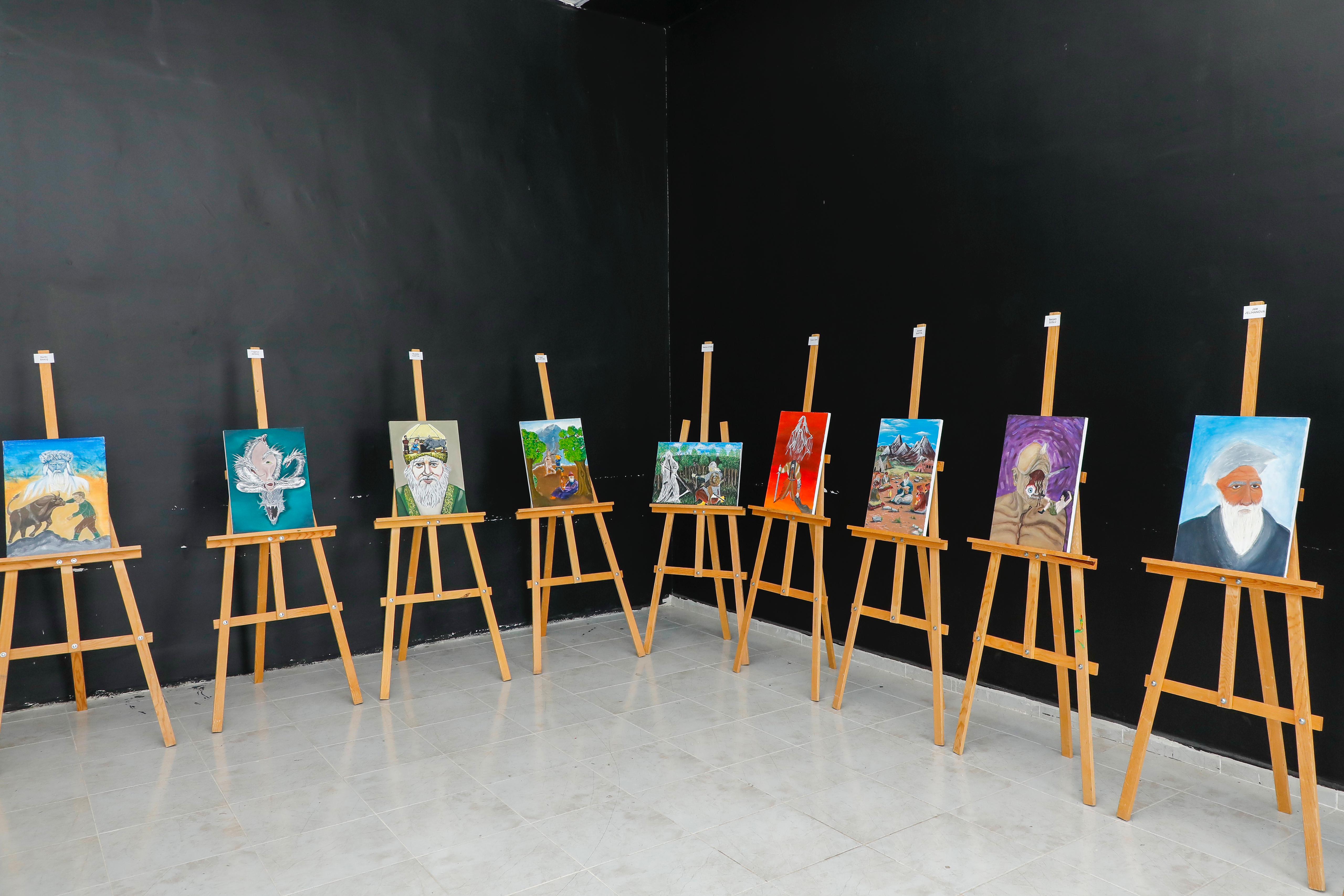Painting Department Students Opened the End of Year Exhibition Themed on Dede Korkut Stories at the Cultural Center