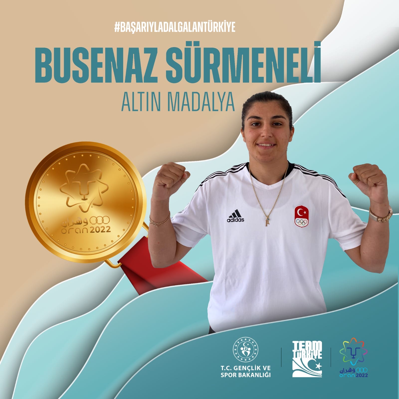 Şampiyon Öğrencimiz Busenaz Sürmeneli, Altın Madalyalı Turnuvalarına Akdeniz Oyunlarını da Ekledi