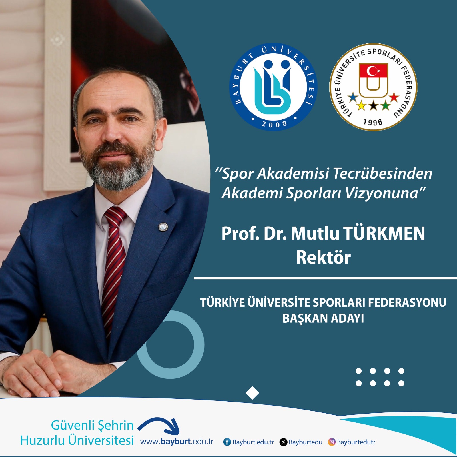 Rector Türkmen announced his candidacy for the presidency of the Turkish University Sports Federation