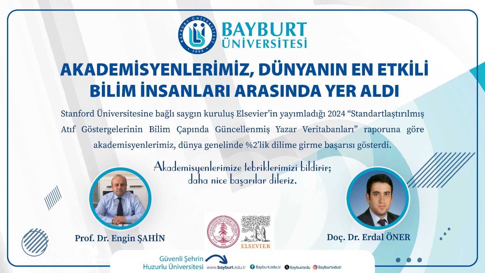 Dünyanın En Etkili Bilim İnsanları Arasında Üniversitemizden Akademisyenler Yer Aldı