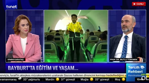 Rektörümüz Prof. Dr. Mutlu Türkmen, TVNET’in Tercih Rehberi Programında Üniversitemizin Eğitim Vizyonunu Anlattı
